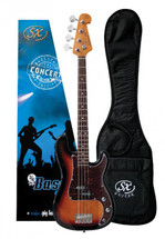 SX PB Vintage Style 3/4 Bass Guitar in Gig Bag