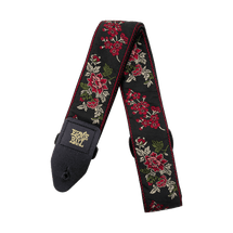 ERNIE BALL Classic Jacquard Strap - Red Rose