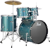 Pearl Roadshow Series 22" Rock Drum Kit Package  5 piece includes cymbals and throne