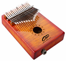 Kalimba with On Board Pre Amp in Carry Bag - SUNBURST KURLY MAPLE OR NATURAL KOA