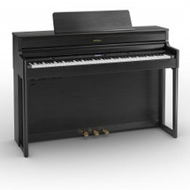 Roland HP704 Digital Piano with Bench - Charcoal/White/Dark Rosewood/Light Ash