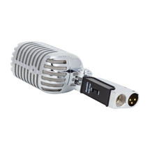 SoundArt 'Vintage' Chrome Dynamic Microphone with Deluxe Carry Case