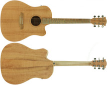 Cole Clark Made in Australia Fat Lady 2EC - RED WOOD Top, SILKY OAK Back and Sides 