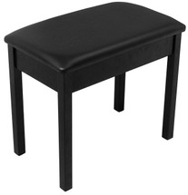 On Stage Keyboard/Piano Bench in Solid Wood & Vinyl in Black