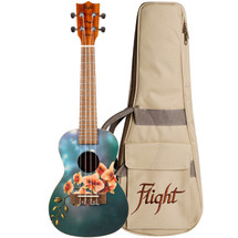 FLIGHT Concert Ukulele in Gig Bag - AUC33 - "ORCHID" Design