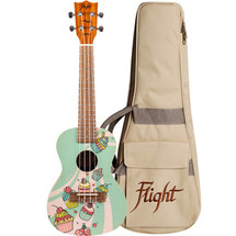 FLIGHT Concert Ukulele in Gig Bag - AUC33 - "CUPCAKE" Design