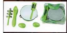 5 PIECE PERCUSSION Pack in Carry Bag - Green or Pink 