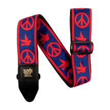 Ernie Ball Jacquard Series Straps - Peace and Dove - Beige or Red