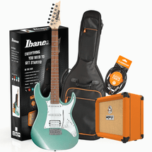 Ibanez RX40 Electric Guitar with Orange Crush Amp, Cable and Gig Bag - Red/Black/Blue/Green