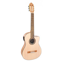 Valencia VC304CE Classical Guitar with Pick Up and Cutaway - Natural Satin