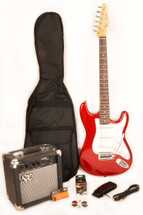 SX 3/4 SIZE ELECTRIC Guitar Pack - Gig Bag, Strap, Lead & Tuner
