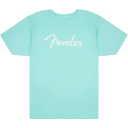 Fender Spaghetti Logo Mens Tee -Daphne Blue