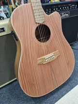 Cole Clark Fat Lady 2 EC Acoustic/Electric Guitar in case 42426 - REDWOOD/BLACKWOOD - Made in Australia