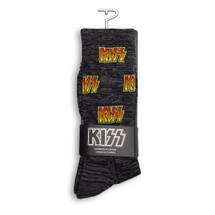 Perri Socks Large - KISS "Logo" - Black or Charcoal