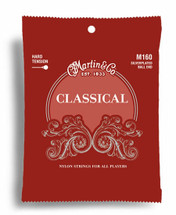 Martin Classical Nylon/Silver Hard Tension Ball End String Set (28-43) For Classical Guitars