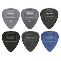 12 x Jim Dunlop MAXI GRIP GREY PLECTRUMS - Assorted Gauge