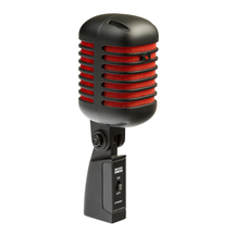 Eikon DM55V2RDBK “Vintage” Professional Vocal Dynamic Microphone Satin Black & Red/Satin Black