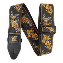 Ernie Ball JACQUARD Classic "Blossom" Guitar Strap - Vanilla/Tangerine/Lavender