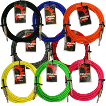 DiMarzio  18ft Guitar Cable - Braided - Assorted Colours - MADE IN USA