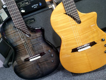 Katoh HISPANIA Acoustic/Electric Nylon String Guitar in Bag - Natural or Trans Black