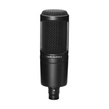 Audio Technica AT2020BK Large Diaphragm Condenser Recording Microphone 