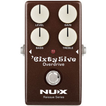 NU-X Reissue Series '6ixty5ive Overdrive Effects Pedal Black Panel Fender Tone from the 60's