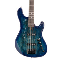 Cort GB Fusion 4 String Bass Guitar - Blueburst with Gig Bag 