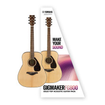 Yamaha FG800M Gigmaker Acoustic Guitar Pack