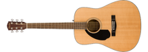 Fender - Left Hand, Natural Wood, Dreadnought CD-60s