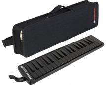 Hohner 37 Superforce 37 Black Melodica in Carry Case