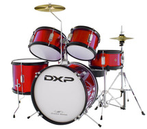 DXP - 5 Piece Junior Drum Kit - BLACK/BLUE/RED/PINK/PURPLE