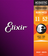 ELIXIR Polyweb Phos Bronze Acoustic Guitar Strings - Long Life