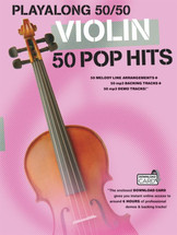  Playalong 50/50 Pop Hits - Violin Book and Backing Track Download
