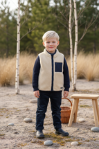 Caspian Cream Teddy Gilet