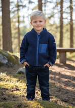  Caspian Navy Teddy Jacket