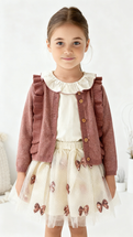  Mabel Pink Bow Tulle Skirt