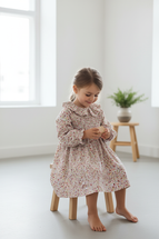 Odile Bright Pink Floral Dress