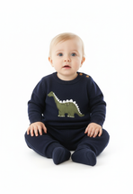 Dexter Navy  Knit Baby Jumper