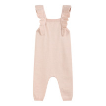 Alberta Pink Knit Overalls