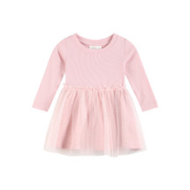 Eliza Pink Sparkly Tulle Baby Dress