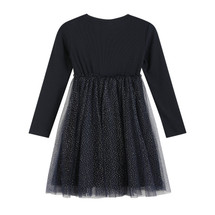  Eliza Navy Sparkly Tulle  Dress