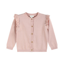  Emma  Pink Frill Cardigan