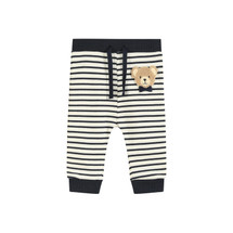  Hugo Stripe Joggers with Teddy Applique