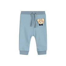 Hector Blue  Joggers with Teddy Applique