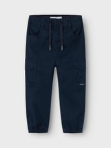 Ben Navy Cargo Twill Trousers 