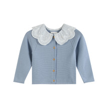 Esme Soft Blue Collar Cardigan