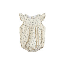 Angela Cream/Pink Floral Sunsuit