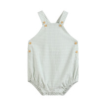 Jimmy Light Green Checked Overalls