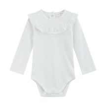 Viviana White/ White Smock Collar Body