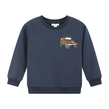 Leo Navy Applique Sweatshirt